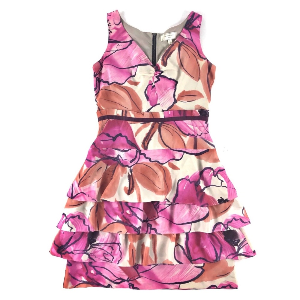 Moulinette Soeurs ANTHROPOLOGIE Tiered Silk Dress
